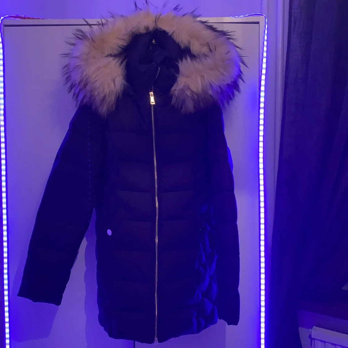  Mörkblå jacka för vinter i xs  - 90