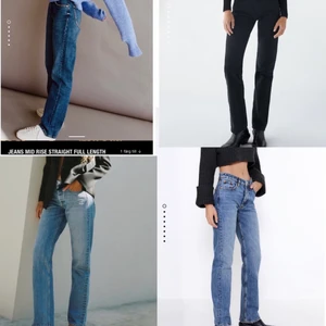 Zara mid rise straight full length jeans - Söker dessa jeans från zara i alla färger, (storlek 38) hör av er om ni säljer någon av dom!!!! Kan köpa direkt 