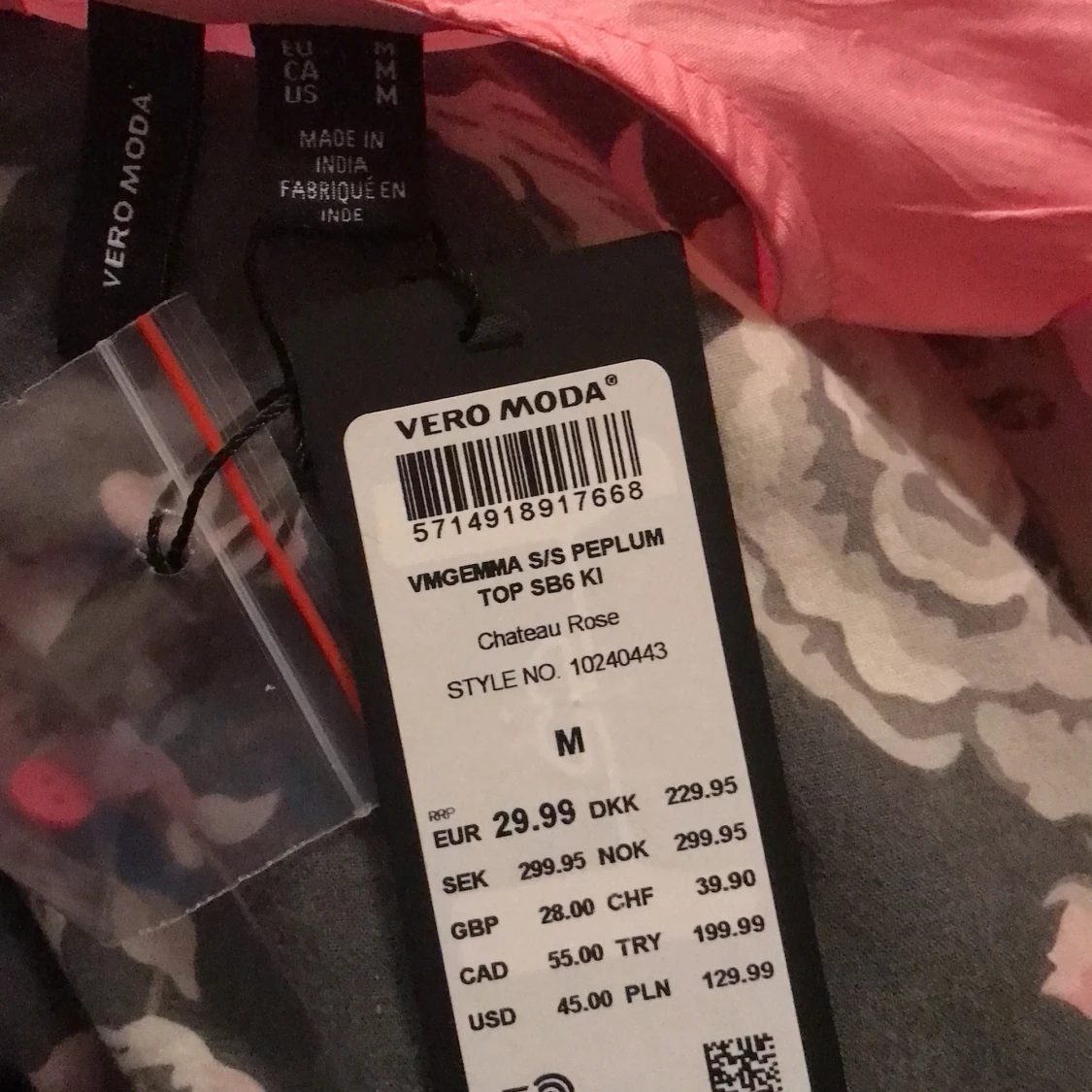 Rosa peplum top  - 90