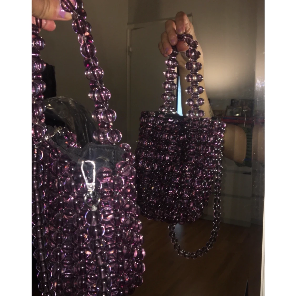 Lila pärl väska 🦄