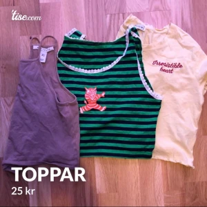 Toppar - 25kr styck ( gröna e såld )