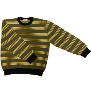 Weekday striped sweater - Grön randig tröja från Weekday i storlek S. 