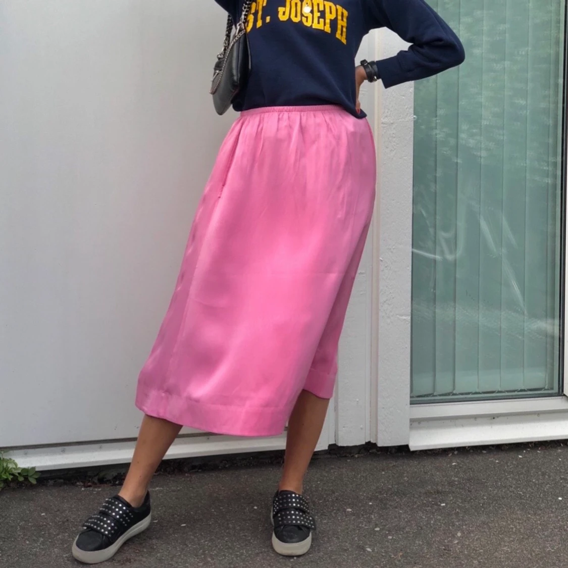 Rosa kjol i silke - Arket - 90