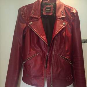 Miss Sixty leather jacket, slim fit, small cracks on the back of the collar.
