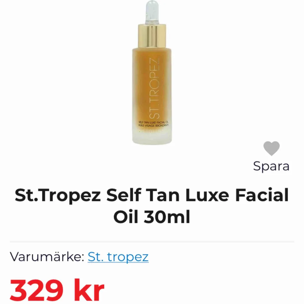 St.tropez self tan luxe facial oil. Brun utan sol olja som ger en fin färg för ansiktet. Använt lite av den men finns mycket kvar, precis köpt så den är inte gammal. . Övrigt.