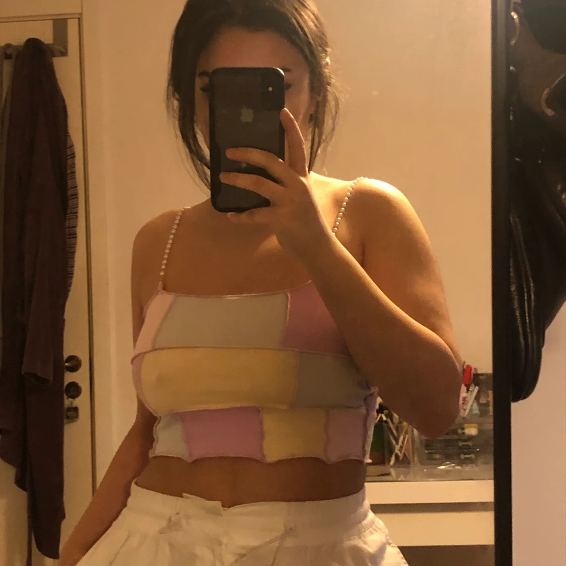 Topp med pärlband - 91