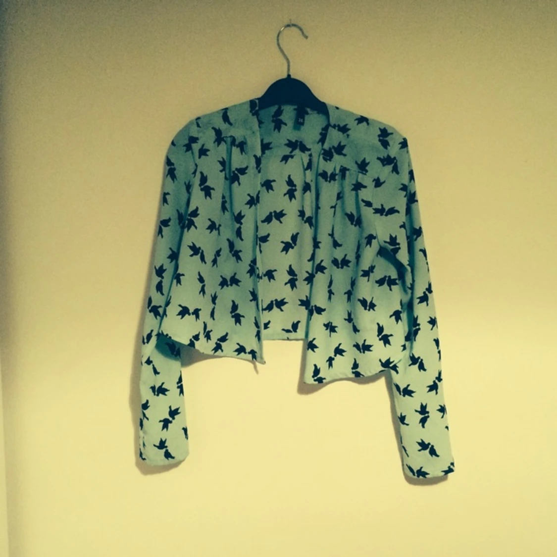 Tunn jacka/kavaj med duvor - 1393365774