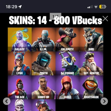 Fortnite og account