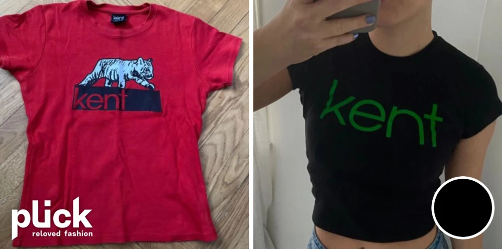 Röd Kent t-shirt - | Plick Second Hand