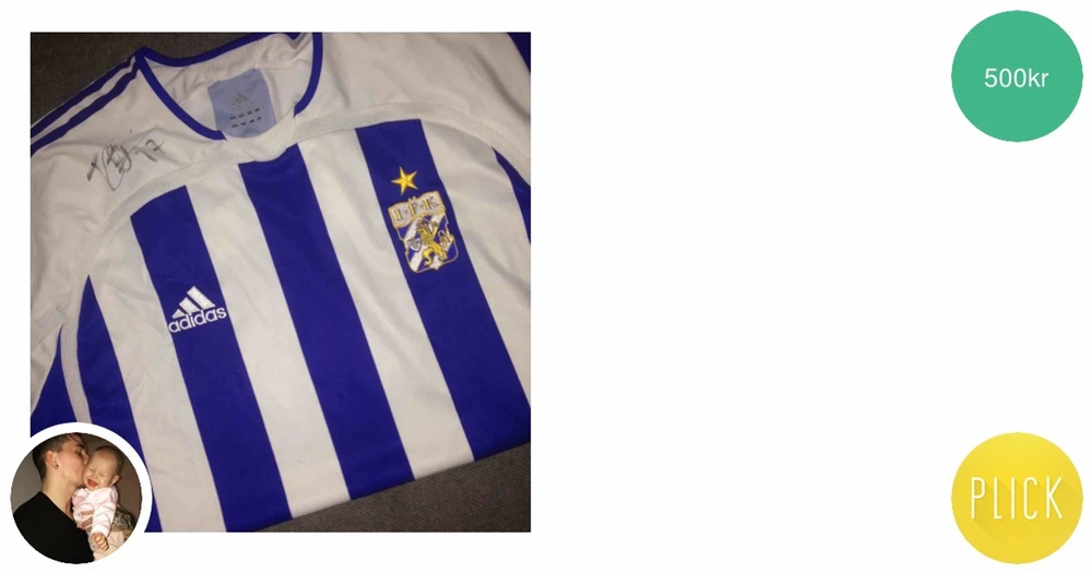 Ifk Goteborg Troja Signerat Utav Plick Second Hand