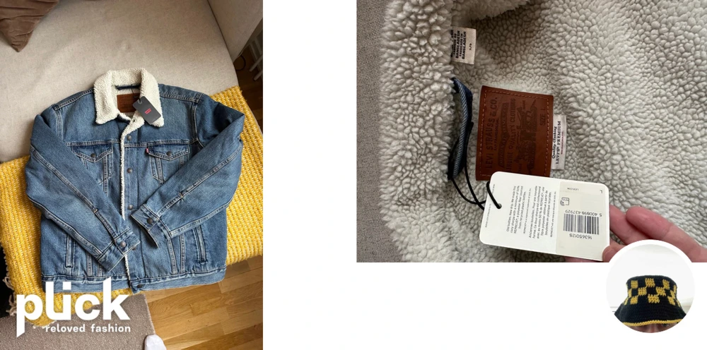 Bl?� Jeansjacka Teddy Levis (Oanv?�nd)